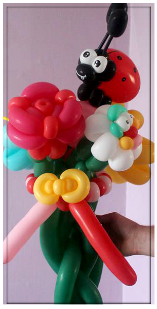 Sculpteur de ballon en Belgique - Modèle fleur