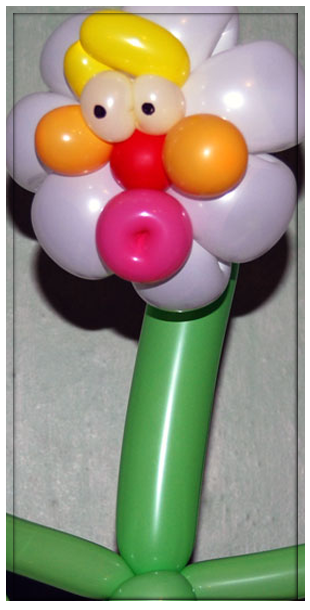 Sculpteur de ballon en Belgique - Modèle Fleur